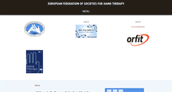 Desktop Screenshot of eurohandtherapy.org