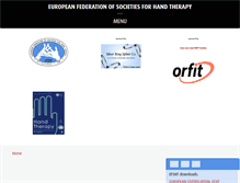 Tablet Screenshot of eurohandtherapy.org